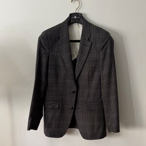 Todd Snyder | Italian Wool Sutton Suit Jacket in Charcoal Glen Check